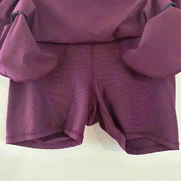 Athleta Midtown Skort Wild Bloom Purple Elastic Waist Athleisure Womens Sz 2 - Picture 7 of 13